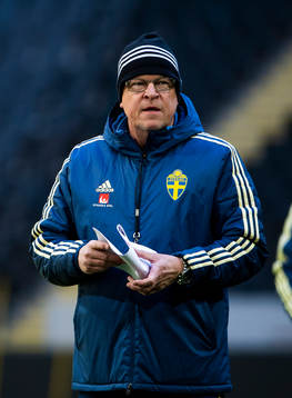 Sweden's head coach Janne Andersson