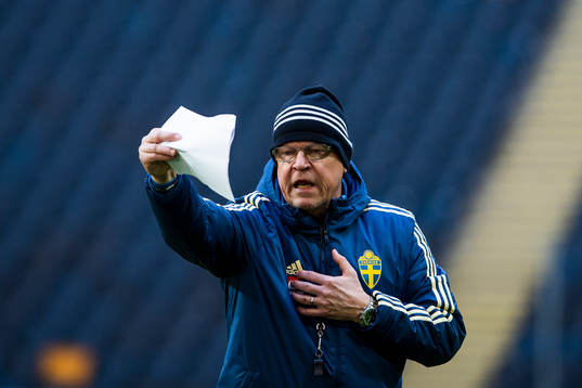 Sweden's head coach Janne Andersson