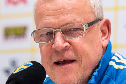 Sweden's head coach Janne Andersson