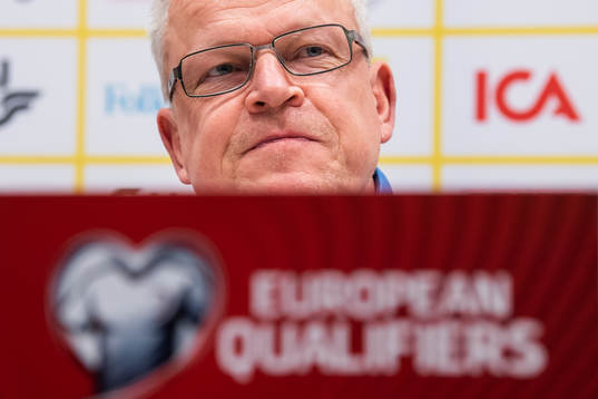 Sweden's head coach Janne Andersson