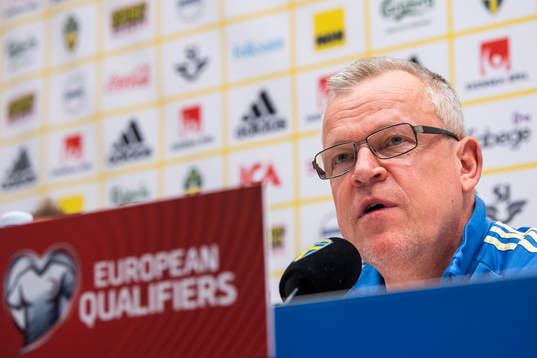 Sweden's head coach Janne Andersson
