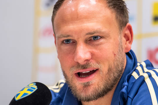 Sweden's team captain Andreas Granqvist