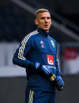 Sweden's goalkeeper Robin Olsen