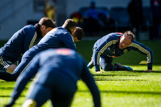 Sweden's team captain Andreas