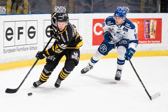 s Fredric Weigel och Leksands Daniel Gunnarsson