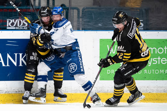 s Christian Sandberg (v), Max Lindholm och Leksands Mattias