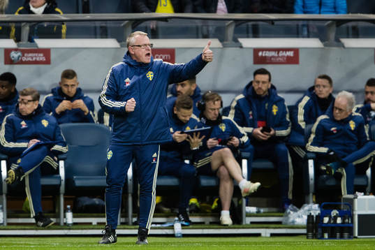 Head coach Janne Andersson of Sweden