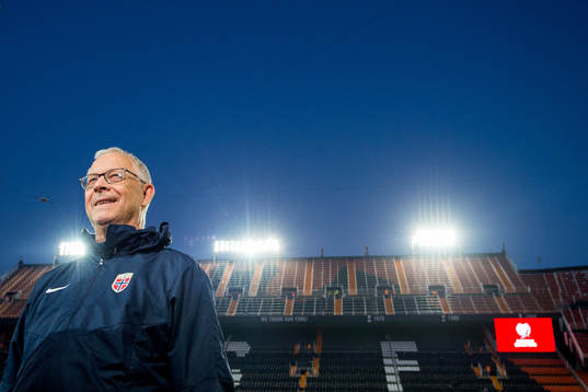 Lars Lagerbäck, head coach of Norway