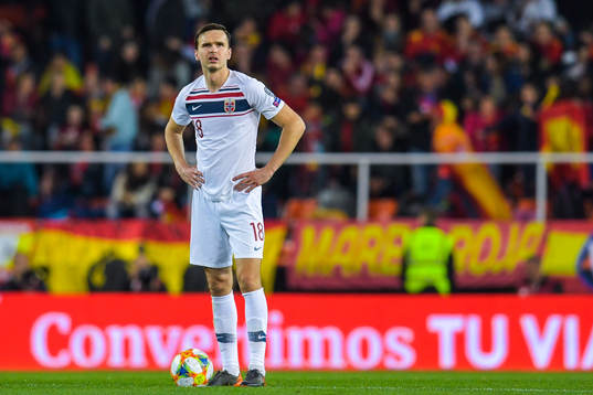 Ole Kristian Selnæs of Norway looks dejected