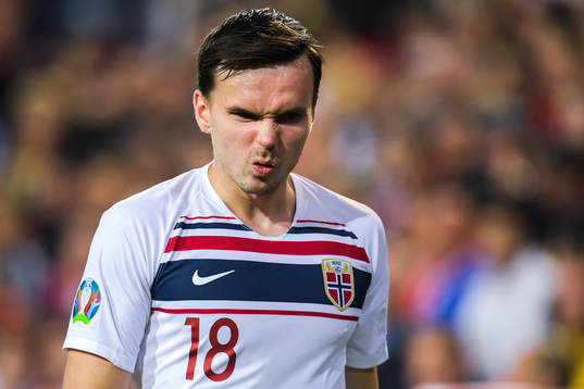 Ole Kristian Selnæs of Norway looks dejected