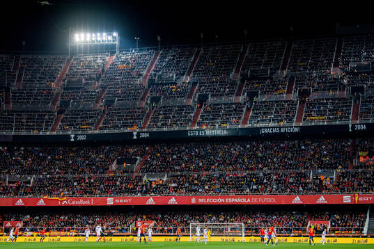 General view of Estadio Mestalla