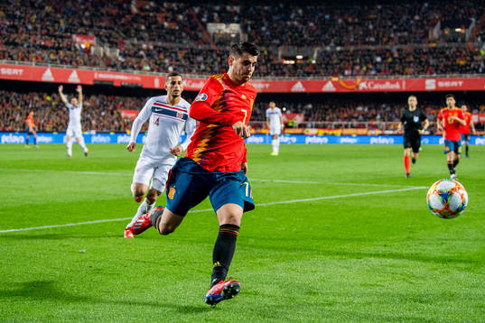 Alvaro Morata of Spain