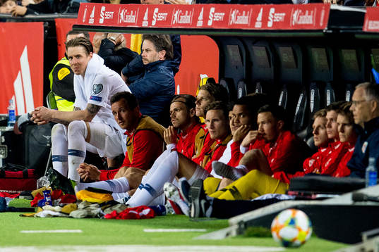 Stefan Johansen of Norway looks