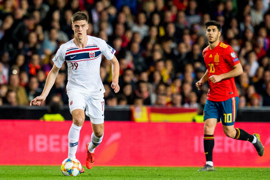 Markus Henriksen of Norway and Marco Asensio of Spain