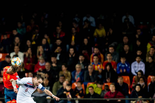 Inigo Martinez Berridi of Spain and Stefan Johansen of