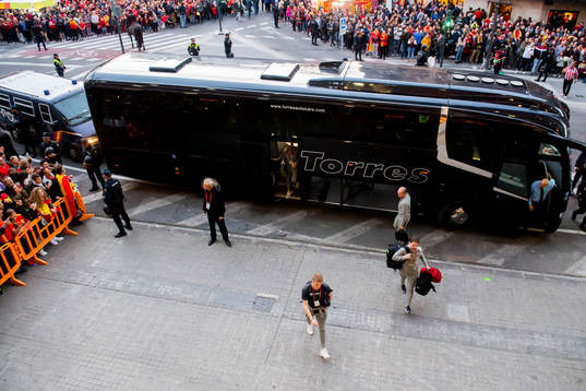 Martin Ødegaard of Norway arrives the stadium