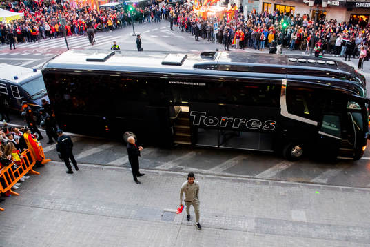 Ola Kamara of Norway arrives the stadium