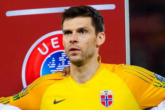 Goalkeeper Rune Almenning Jarstein of Norway