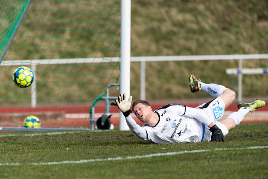 Halmstads målvakt Malkolm Nilsson
