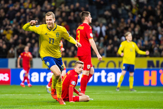 Viktor Claesson of Sweden celebrates