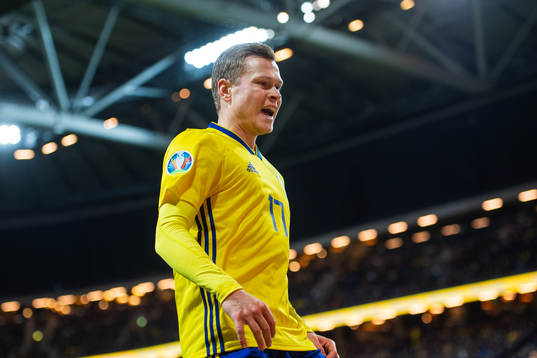 Viktor Claesson of Sweden looks dejected