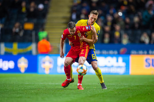 Ludwig Augustinsson of Sweden and Alexandru Chipciu of