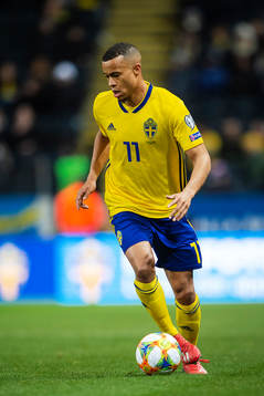 Robin Quaison of Sweden