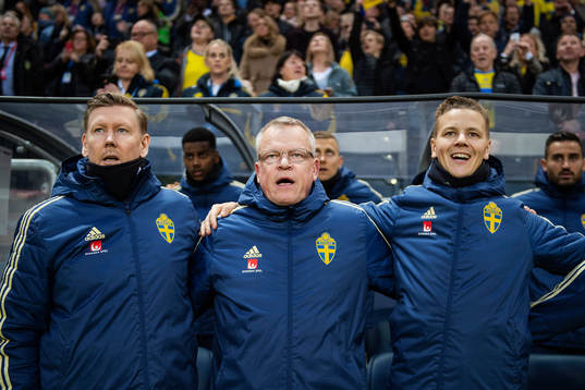 Assistant coach Peter Wettergren, head coach Janne