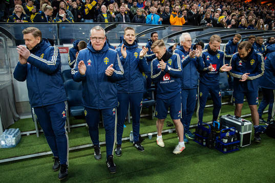 Assistant coach Peter Wettergren, head coach Janne