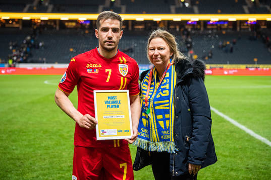 Alexandru Chipciu of Romania is awarded most valuable