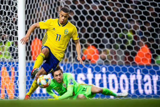 Robin Quaison of Sweden