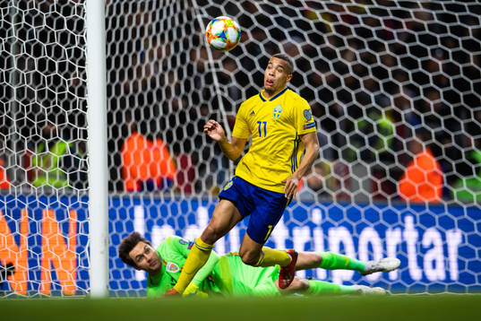Robin Quaison of Sweden