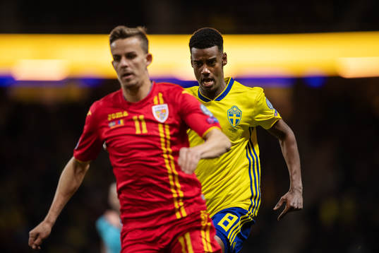 Alexander Isak of Sweden