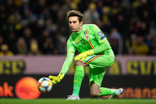 Goalkeeper Ciprian Tatarusanu of Romania