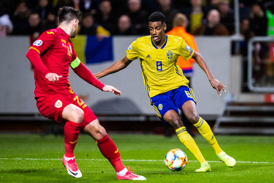 Alexander Isak of Sweden