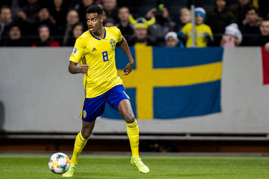 Alexander Isak of Sweden