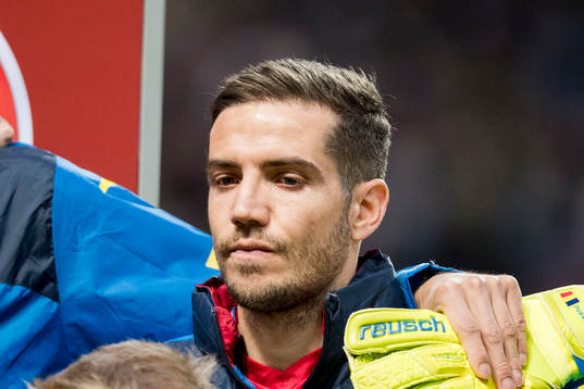 Alexandru Chipciu of Romania ahed of the UEFA Euro