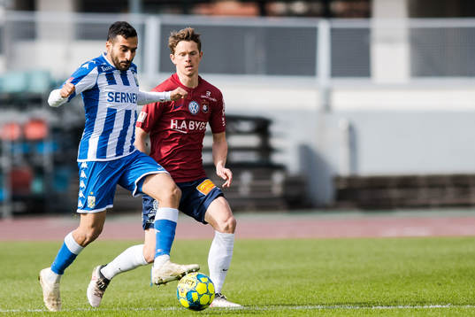 IFK Göteborgs Sargon Abraham och Örgrytes Anton Lans