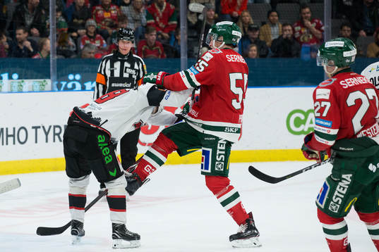 Malmö Redhawks Johan Olofsson och Frölundas David Printz