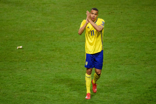 Robin Quaison of Sweden