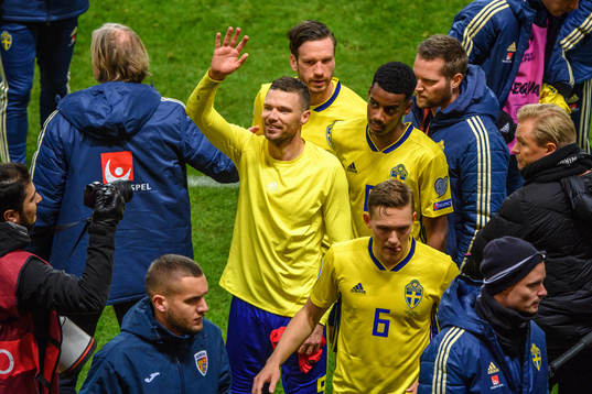 Marcus Berg, Gustav Svensson , Alexander Isak and Ludwig
