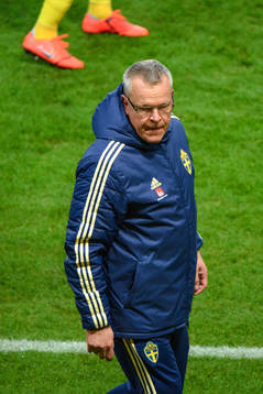 Head coach Janne Andersson of Sweden