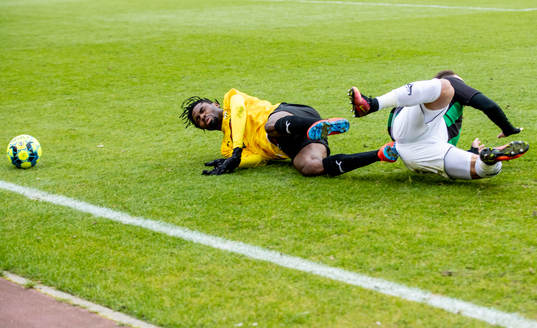 Häckens Kizito Kwame mot GAIS Evaldo Nascimento Lamaur Neto