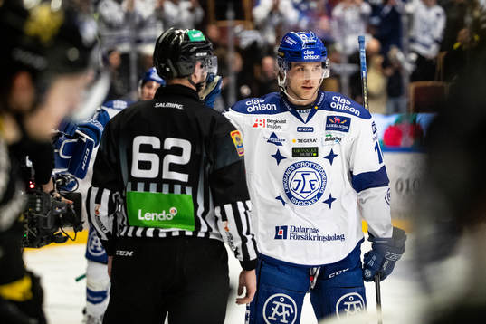 Leksands Daniel Gunnarsson jublar