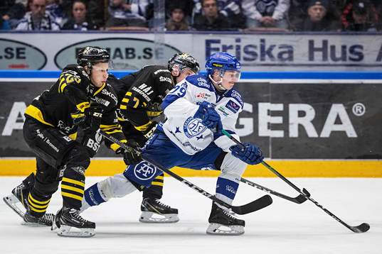 s Fredric Weigel och Eric Castonguay mot Leksands David