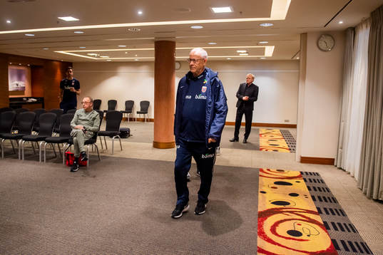 Lars Lagerbäck, head coach of Norway
