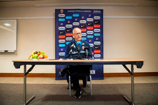 Lars Lagerbäck, head coach of Norway