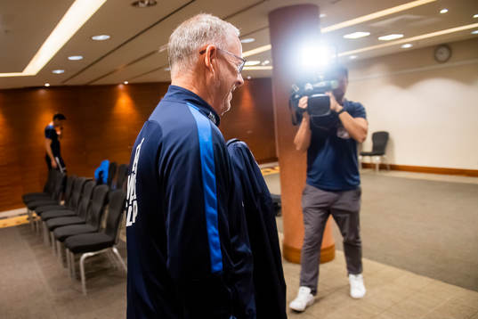 Lars Lagerbäck, head coach of Norway