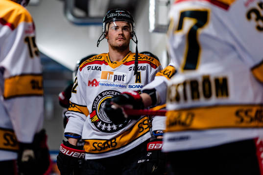 Luleås Karl Fabricius före kvartsfinal 2 i SM-slutspelet
