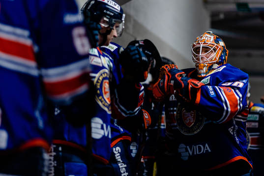 Växjös målvakt Viktor Fasth före kvartsfinal 2 i